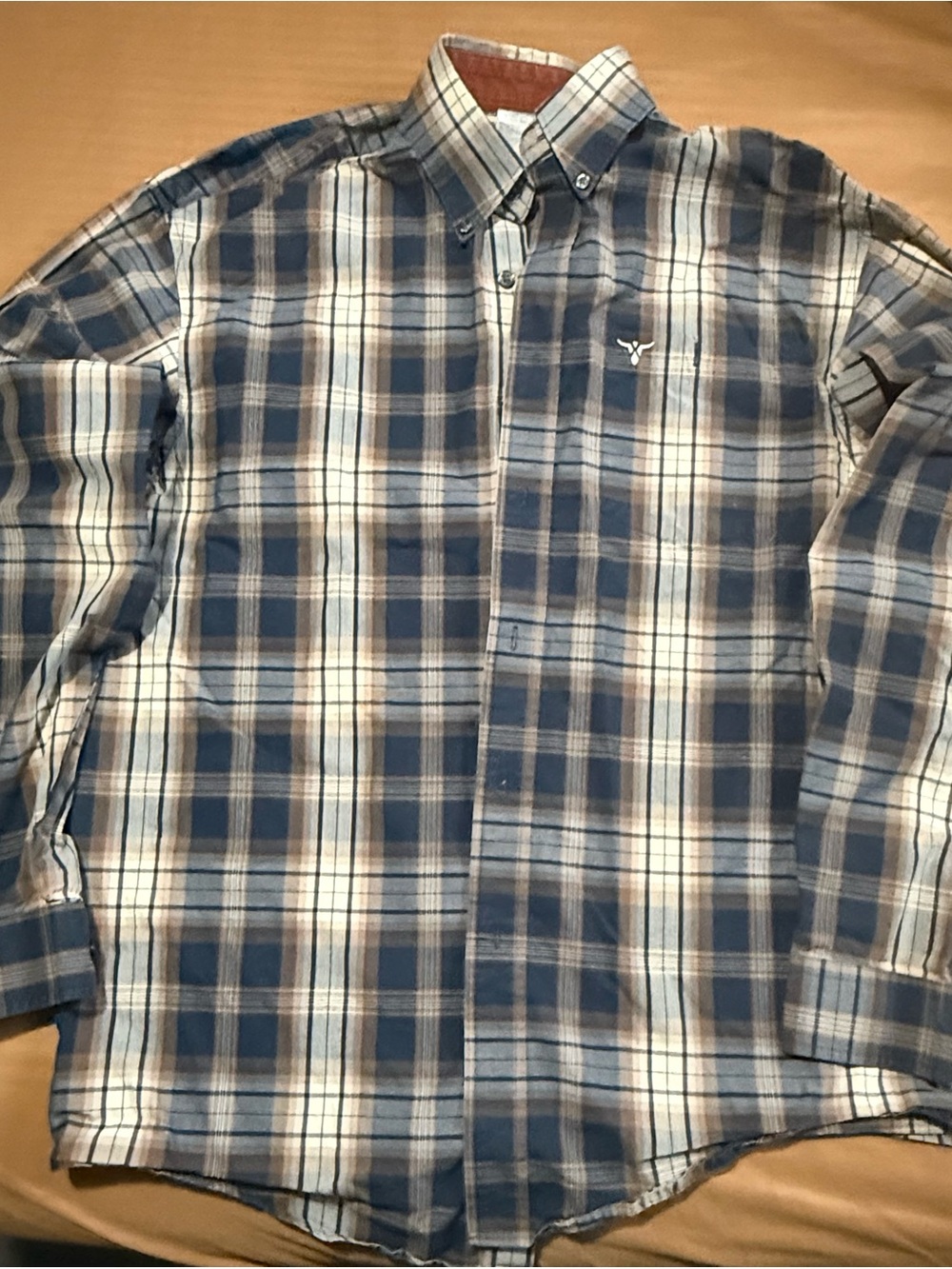 Wrangler 20X Men’s M Plaid Western Shirt Cowboy Rodeo